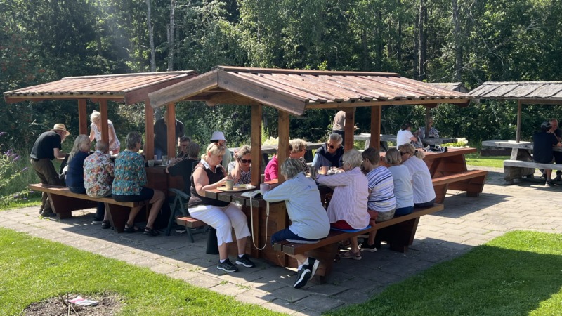 Solig sommarfika i Linköping